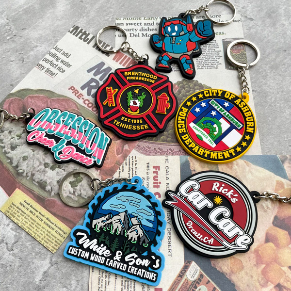 Custom 3D Die Cut Rubber Keychains - Regular: The Ultimate Personalized Accessory