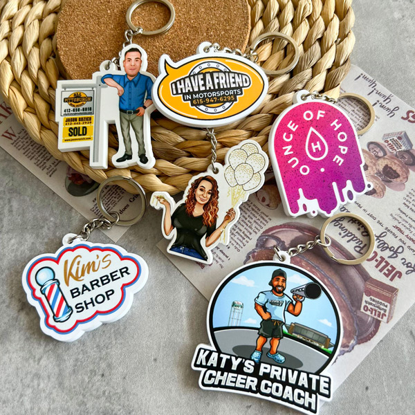 Exploring the Versatility of Custom Die Cut Printing Rubber Keychains