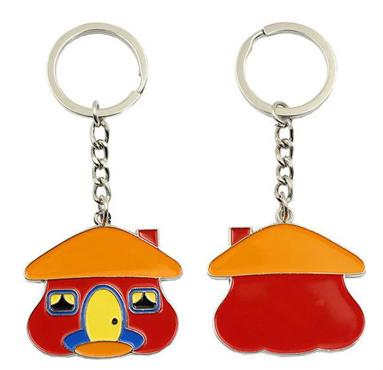  Elevate Your Style: Custom Double-Sided Logo Enamel Keychain