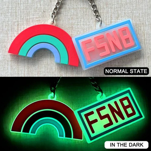  Enhance Your Brand with Custom Double Sided 3D Die Cut Rubber Keychains - Glowing