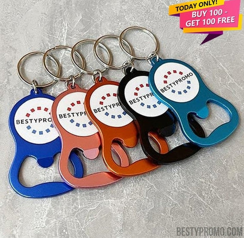 Open Bottles with Style Using Aluminium Bottle Opener Keychains-8S