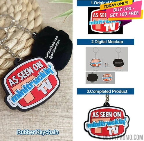 Elevating Brand Visibility with Custom 3D Die Cut Rubber Keychains