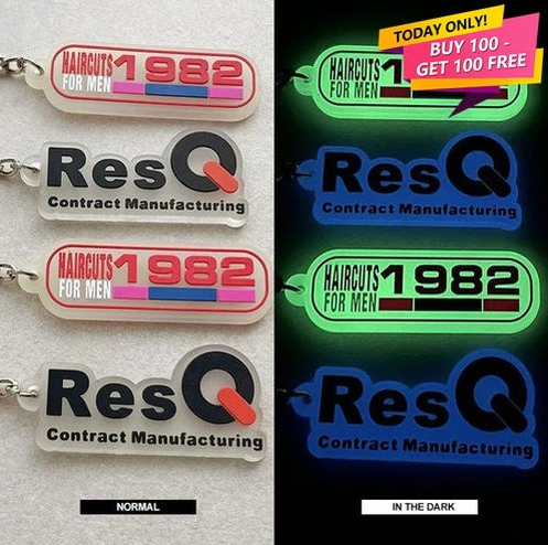 Custom 3D Die Cut Rubber Keychains - Glowing: A Unique Promotional Tool