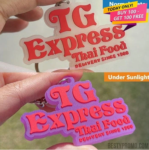 Crafting Excellence: Custom 3D Die Cut Rubber Keychains with UV