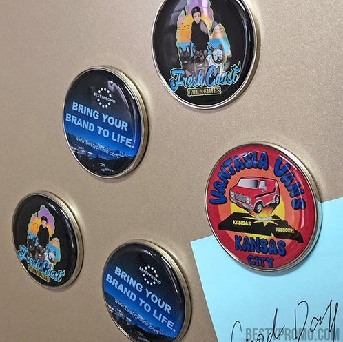 Custom Doming Fridge Magnet - Rounded: A Unique Way to Showcase Your Brand