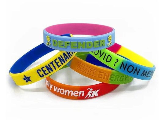 Custom Silicone Wristbands - Segmented: Stylish Accessories for Every Occasion