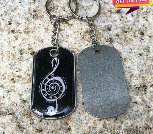 Elevate Your Branding with Custom Metal Dog Tag Keychain with Doming