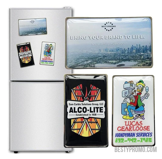 Custom Doming Fridge Magnet - Rectangle: A Perfect Blend of Utility and Branding