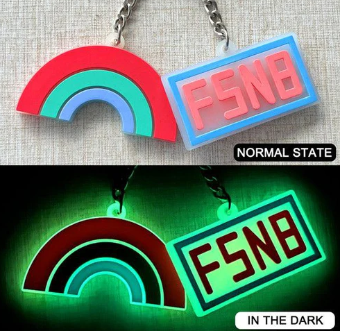  Custom Double-Sided 3D Die Cut Rubber Keychains-Glowing: Unique, Durable, and Eye-Catching in the Dark