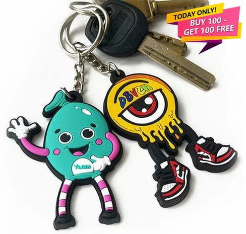 Custom 3D Die Cut Rubber Keychains: A Perfect Blend of Durability and Design