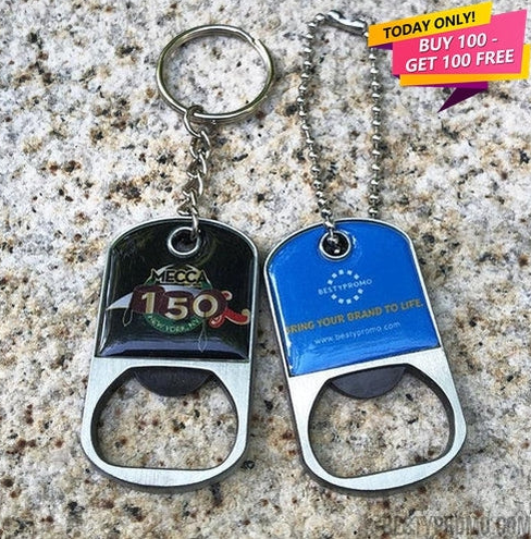 Custom Dog Tag Metal Keychain Bottle Opener: The Ultimate Multi-Functional Promotional Tool