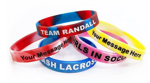 Custom Swirl Silicone Wristbands: A Creative and Vibrant Accessory for Every Occasion